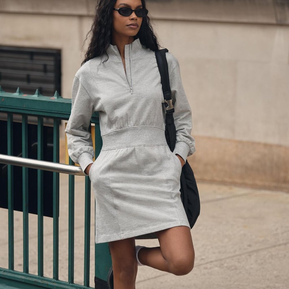 NWT Anthropologie Grey State Kate Mini Dress Size Medium